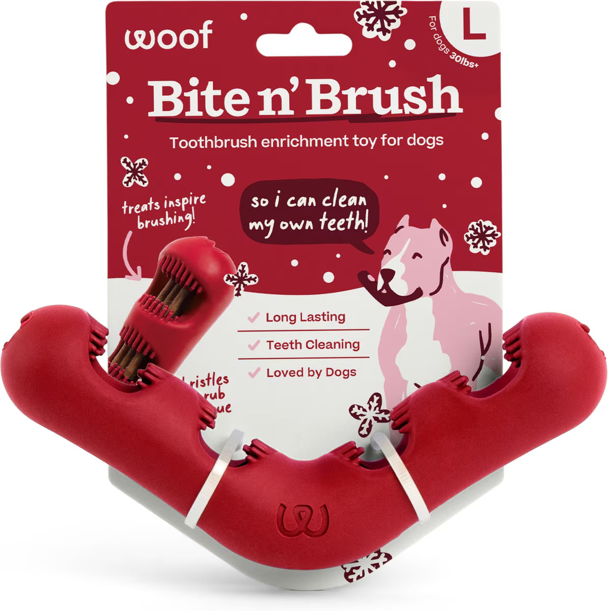Woof Holiday Red Bite N&