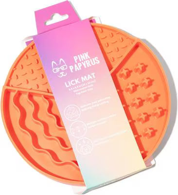 PINK PAPYRUS ORANGE LICK MAT
