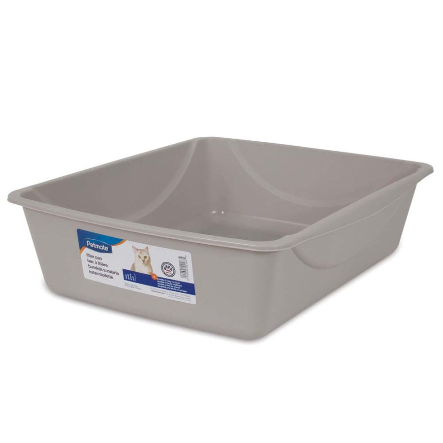Petmate Basic Cat Litter Pan GRY LG