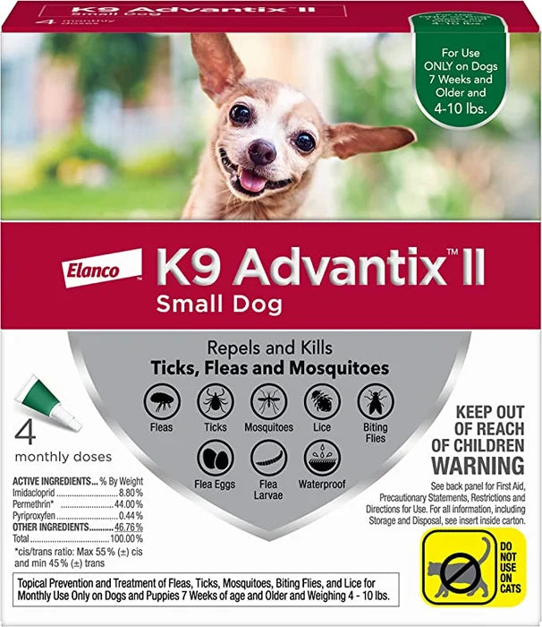 Advantix II 4-Month Treatment 1-10 lb