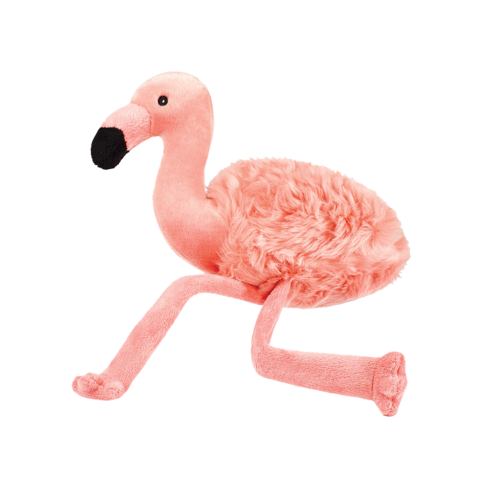 Fluff &amp; Tuff Lola Flamingo plush dog toy