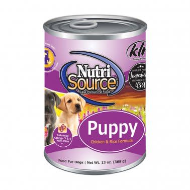 NUTRISOURCE PUPPY CHK/RICE 13OZ CAN