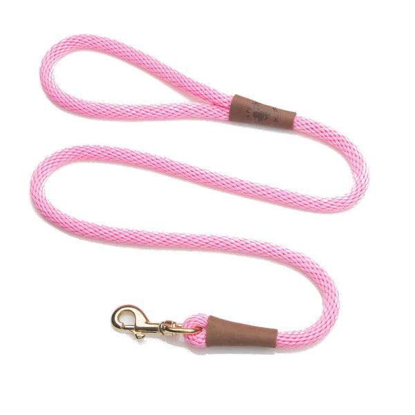 Mendota Snap Leash 1/2x4 Pink