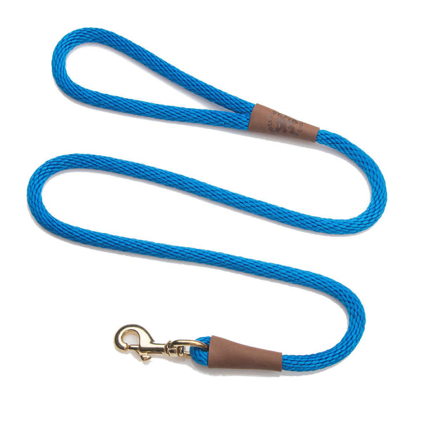 Mendota Snap Leash 1/2x6 Blue