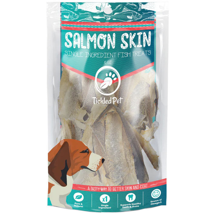 TICKLED PET SALMON SKINS 6OZ
