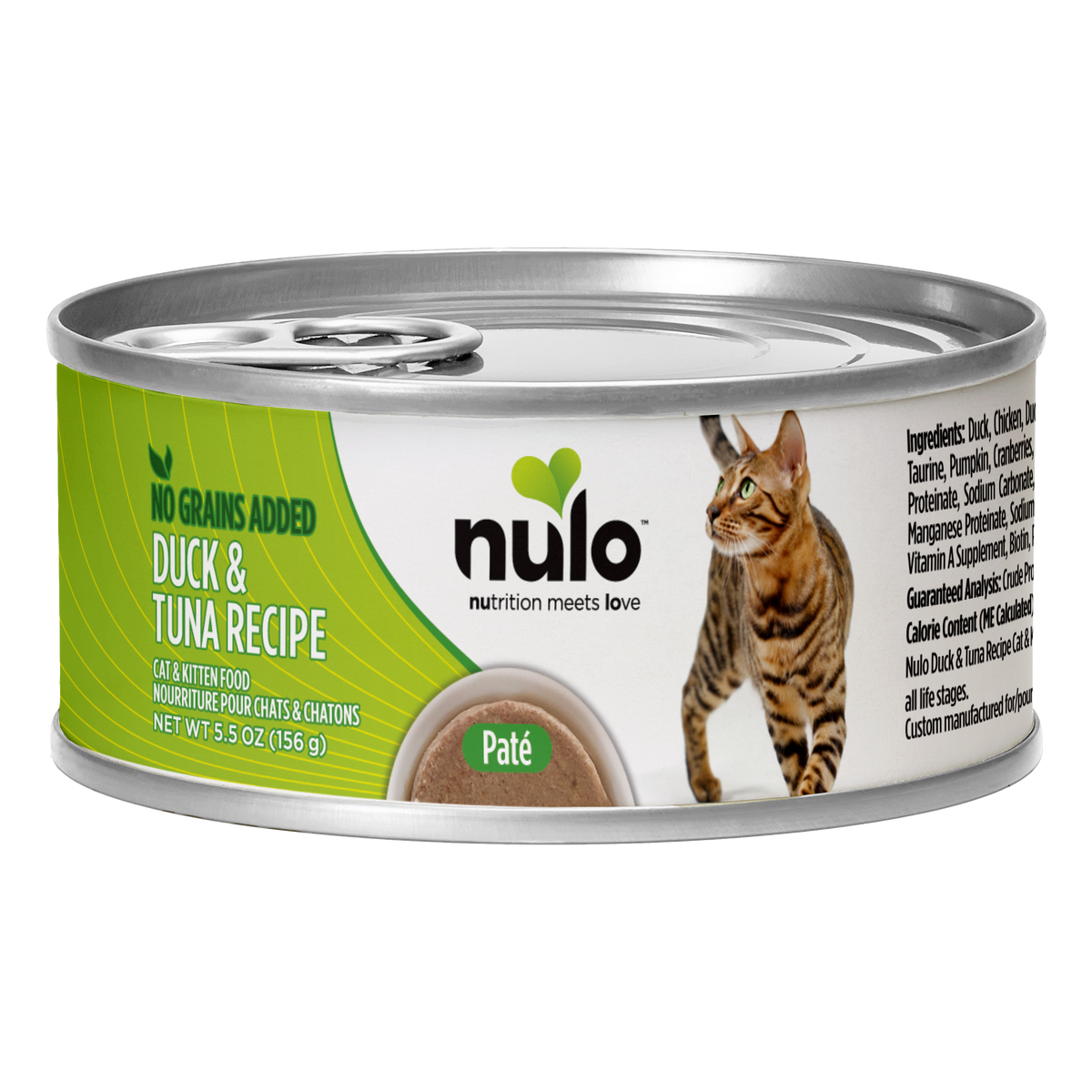 Nulo Paté Duck &amp; Tuna Recipe for Cats 5.5 oz