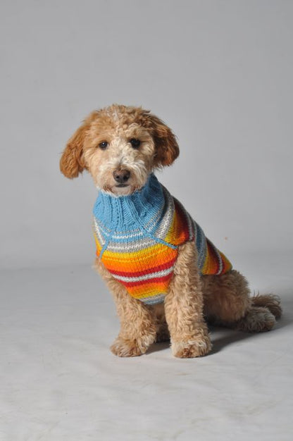 Chilly Dog Turquoise Serape Sweater