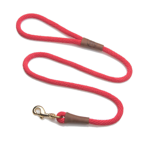 Mendota Snap Leash 1/2" x 4 Red