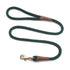 Mendota Snap Leash 1/2" x 4 Hunter Green